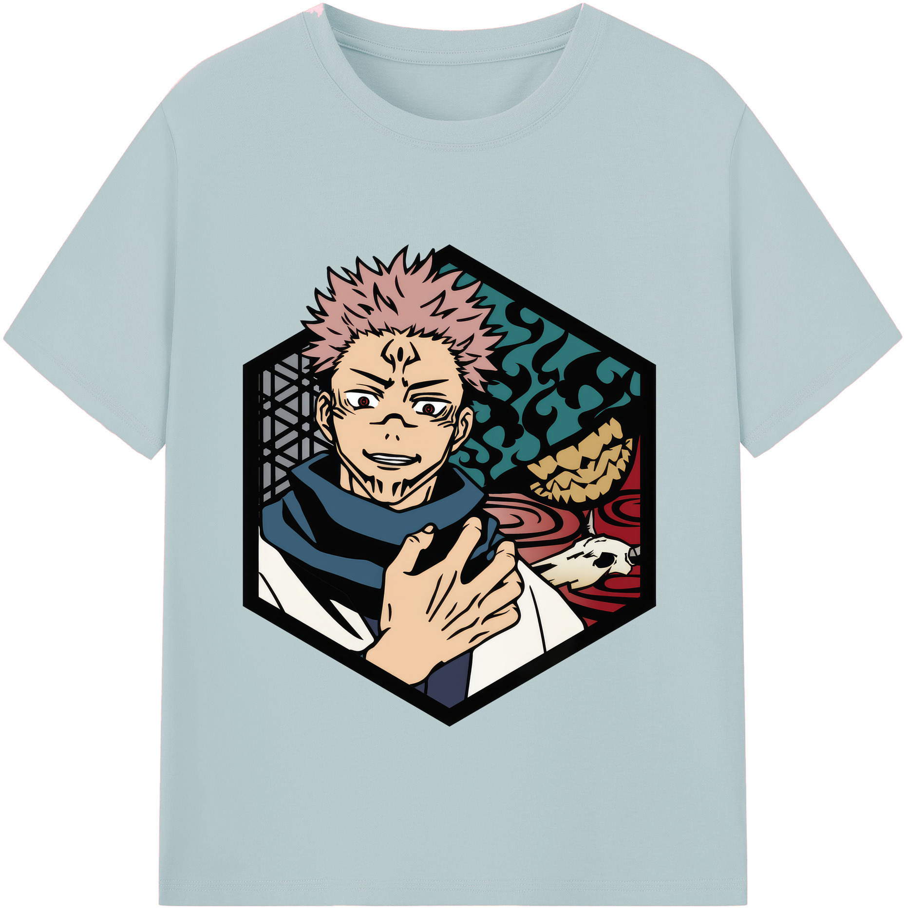 （画像用） 呪術廻戦 Jujutsu Kaisen 綿100％半袖Tシャツ（フロントプリント）